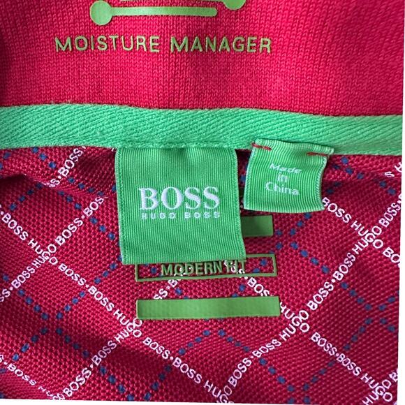 Hugo Boss Paddy Polo Shirt Men’s XL Red Performance Short Sleeve Modern Fit - Picture 6 of 12